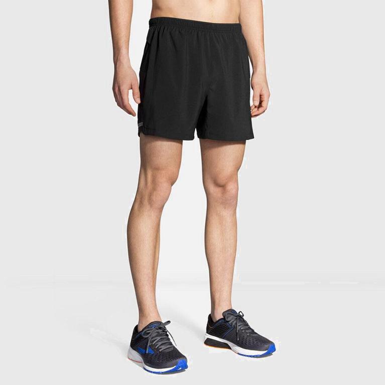 Brooks Sherpa 5 Israel - Men's Running Shorts - Grey (19452-YPXK)